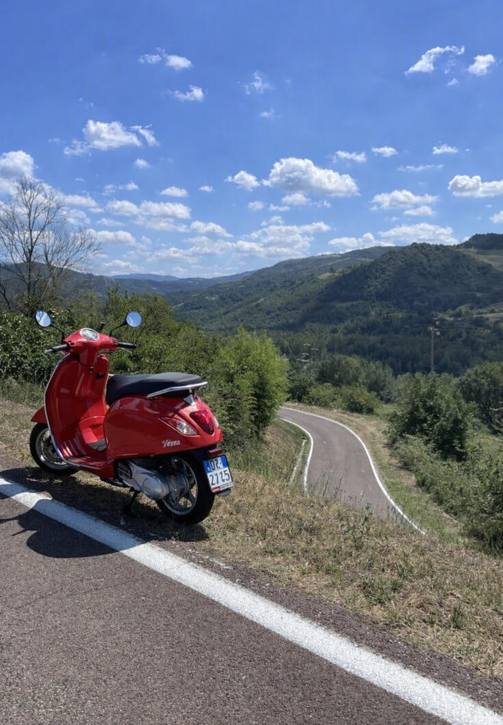 Vespa túra Emilia-Romagna dombvidékén
