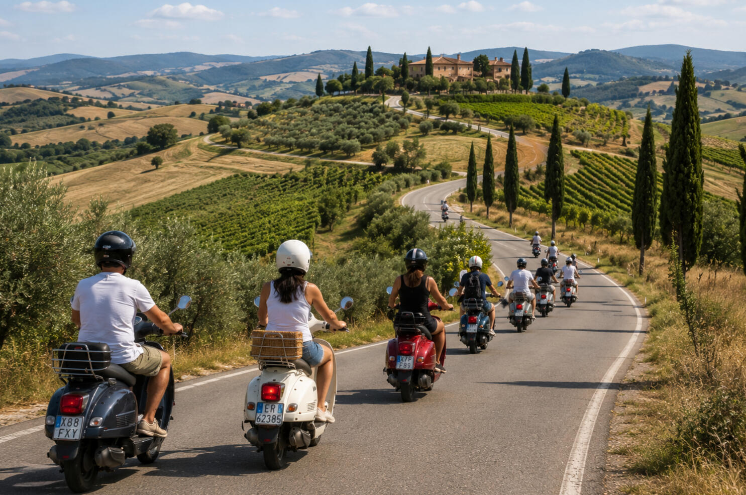 Vespa túra Emilia-Romagna festői dombvidékén