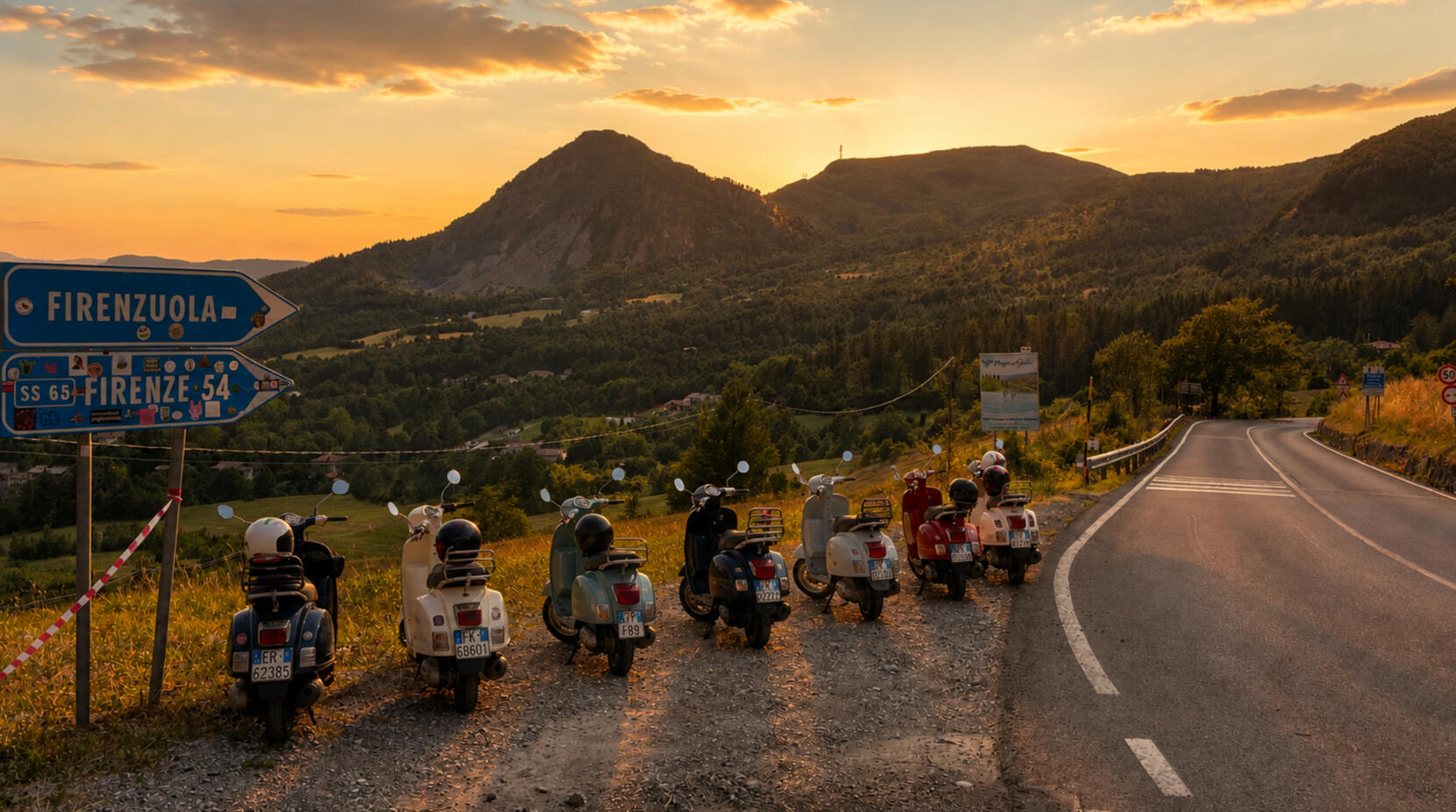 Vespa túra Emilia-Romagna festői dombvidékén